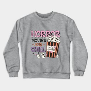 Horror Movies and Chill Retro Vibes Crewneck Sweatshirt